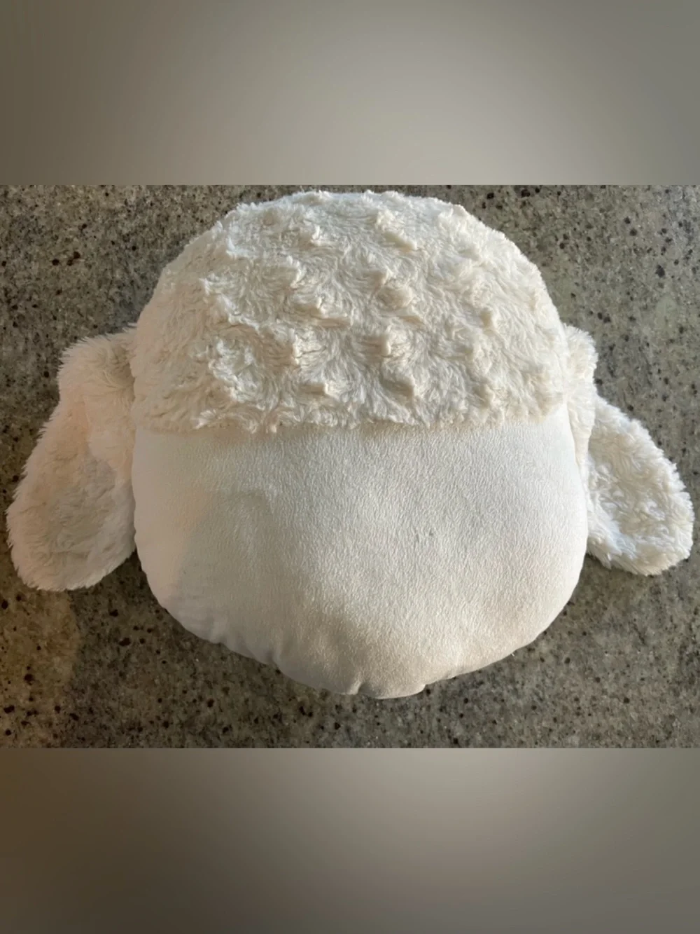 Plush Poodle Dog Throw Pillow - 🐩 Cream